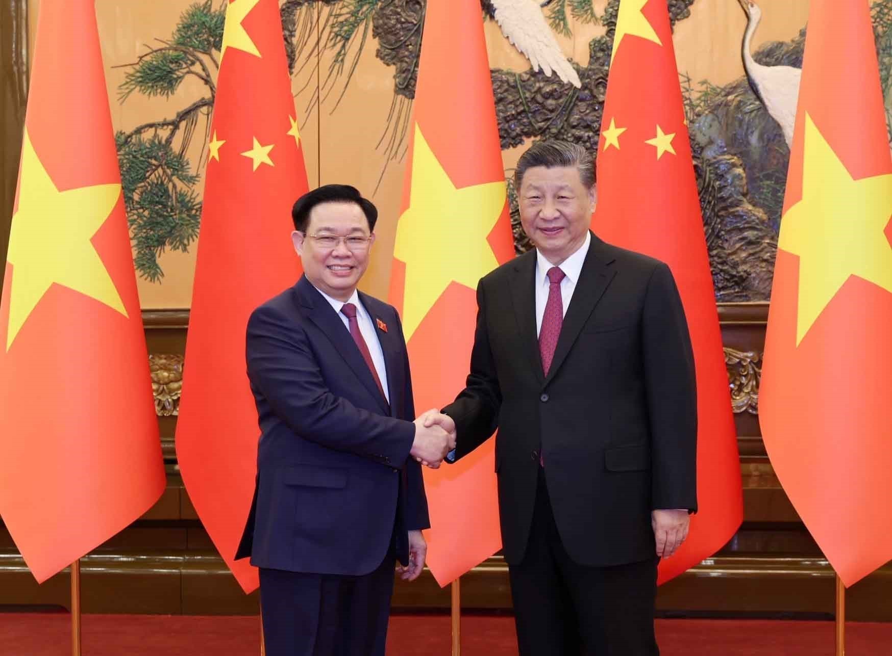 Chủ tịch Quốc hội Vương Đình Huệ hội kiến Tổng Bí thư, Chủ tịch nước Trung Quốc- Ảnh 1.