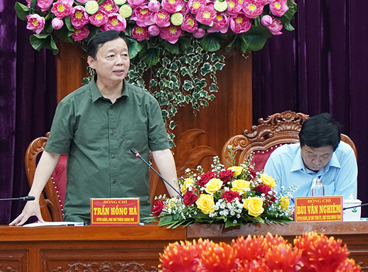 Phó thủ tướng Trần Hồng Hà chủ trì cuộc họp về nguồn vật liệu san lấp ở các công trình trọng điểm quốc gia phía nam