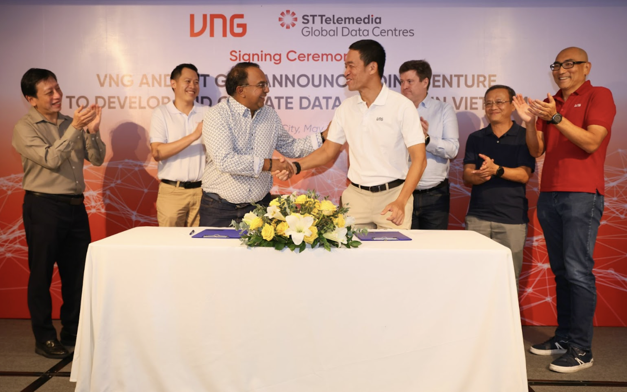 ST Telemedia Global Data Center công bố thành lập liên doanh với VNG để đầu tư xây dựng và vận hành trung tâm dữ liệu tại Việt Nam