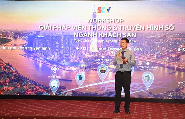 Ông Hà Tuấn Anh - Phó Tổng Giám Đốc SCTV Phát biểu tại hội nghị