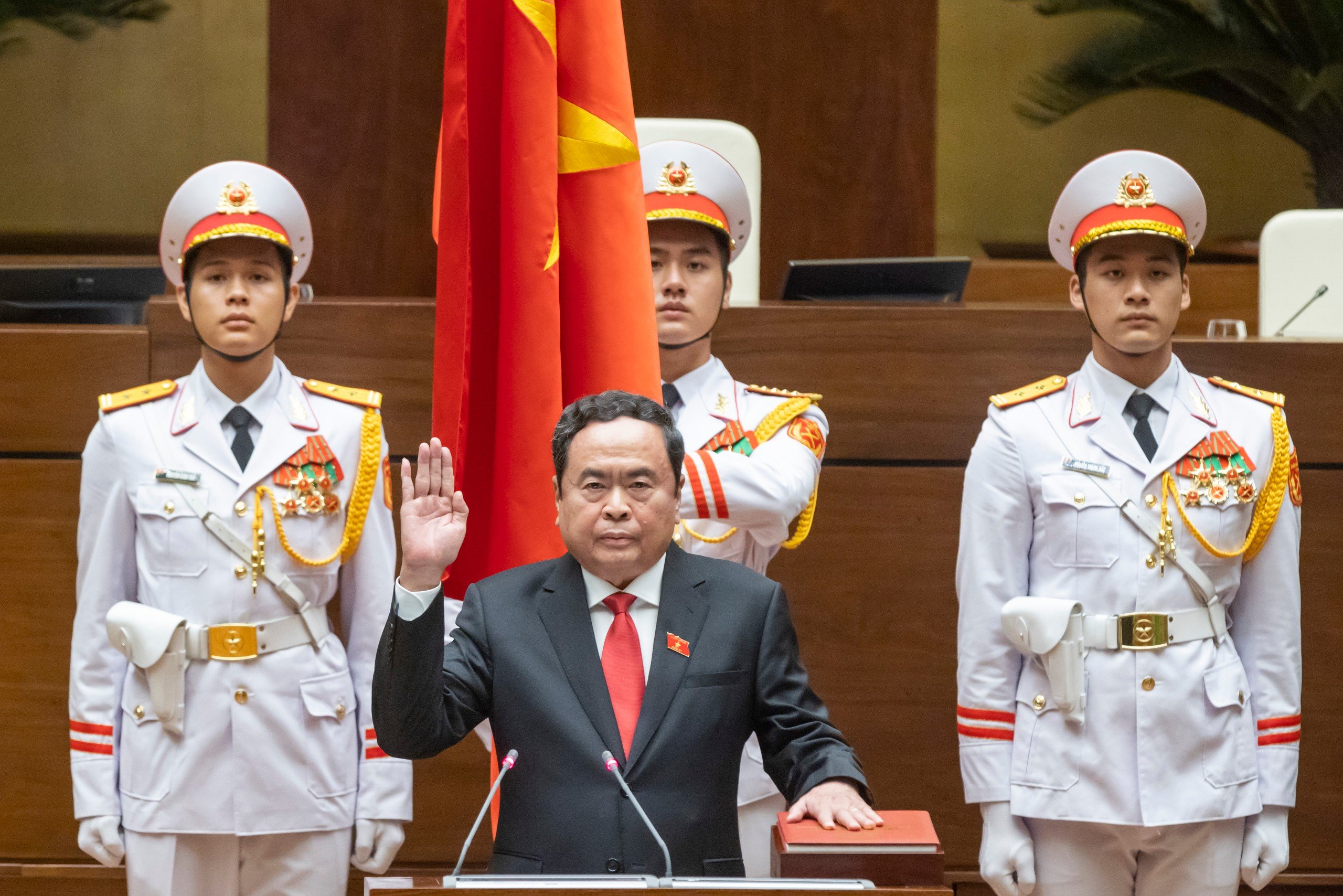 Tân Chủ tịch Quốc hội Trần Thanh Mẫn thực hiện tuyên thệ nhậm chức