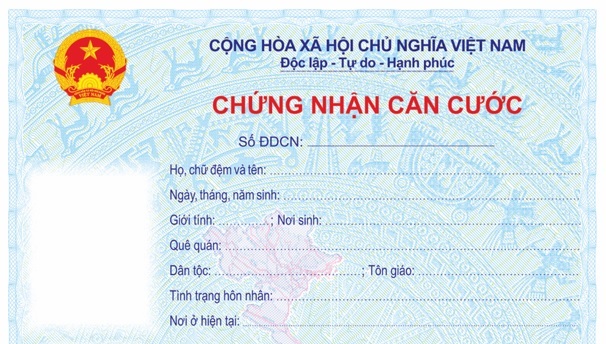 Mẫu giấy chứng nhận căn cước theo dự thảo của Bộ Công an