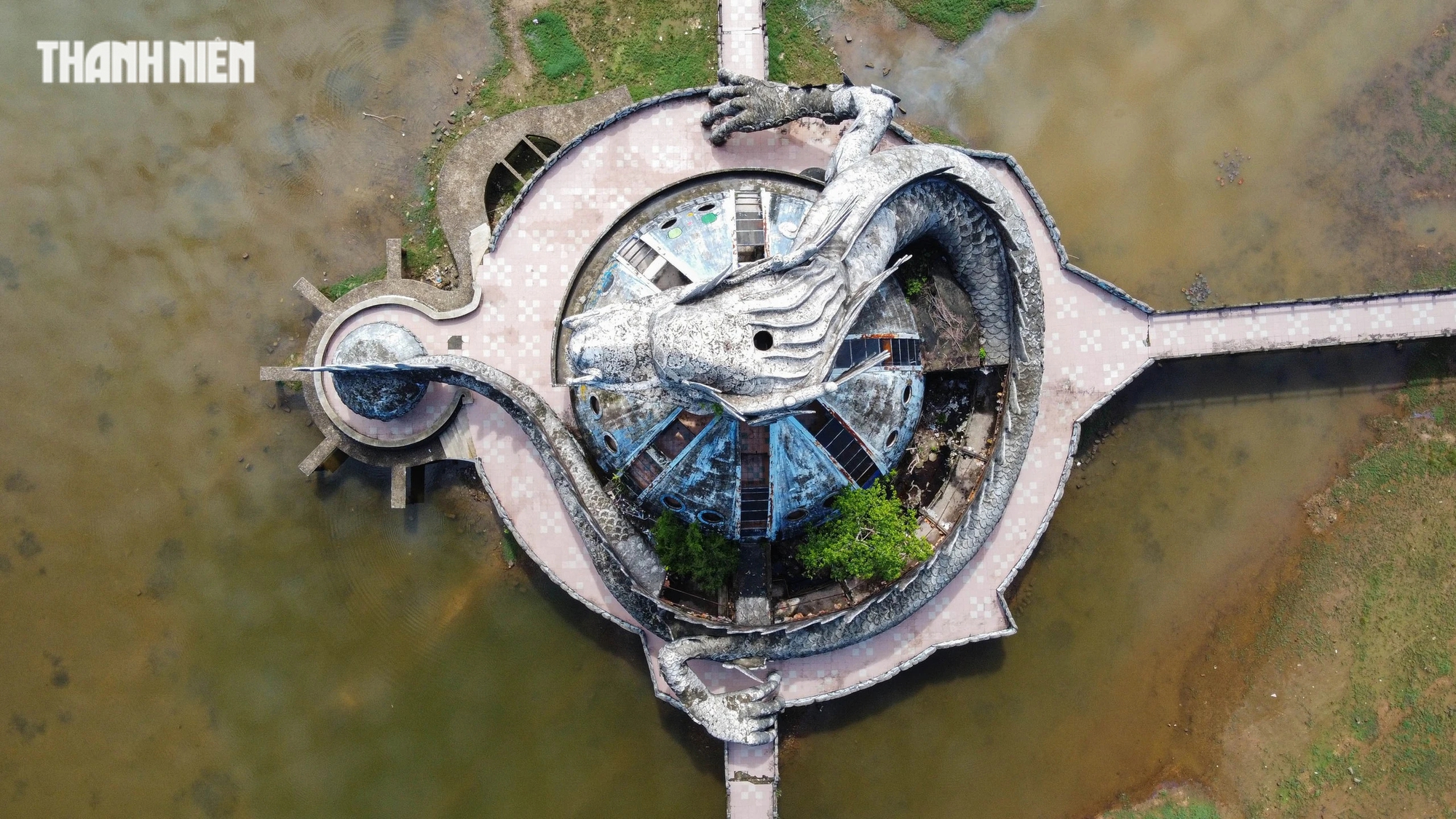 Rồng khổng lồ ở công viên nước hồ Thủy Tiên đã được dọn dẹp sạch sẽ- Ảnh 11.