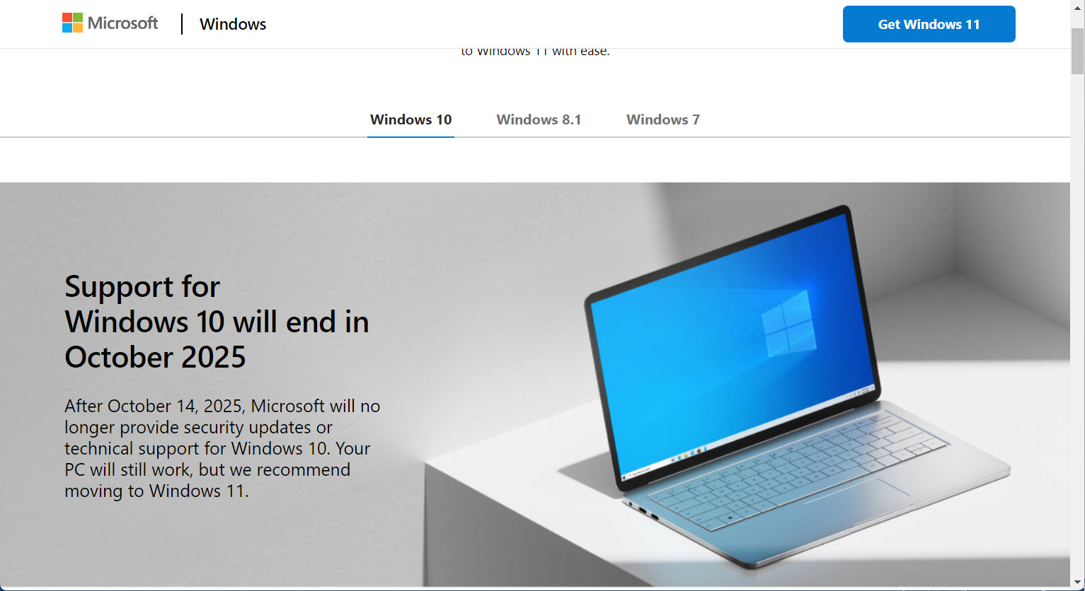 Microsoft ra mắt website nhắc nhở người dùng Windows 10 - Ảnh 1