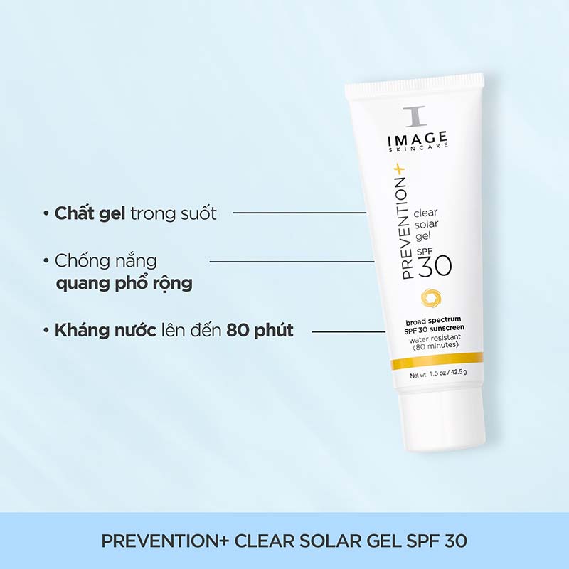IMAGE Skincare Prevention+ Clear Solar Gel SPF 30 kem chống nắng dạng Gel