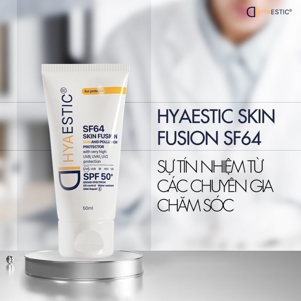 Kem Chống Nắng Hyaestic Skin FUSION SF64 Sun And Pollution Protector SPF50+  (50ml)