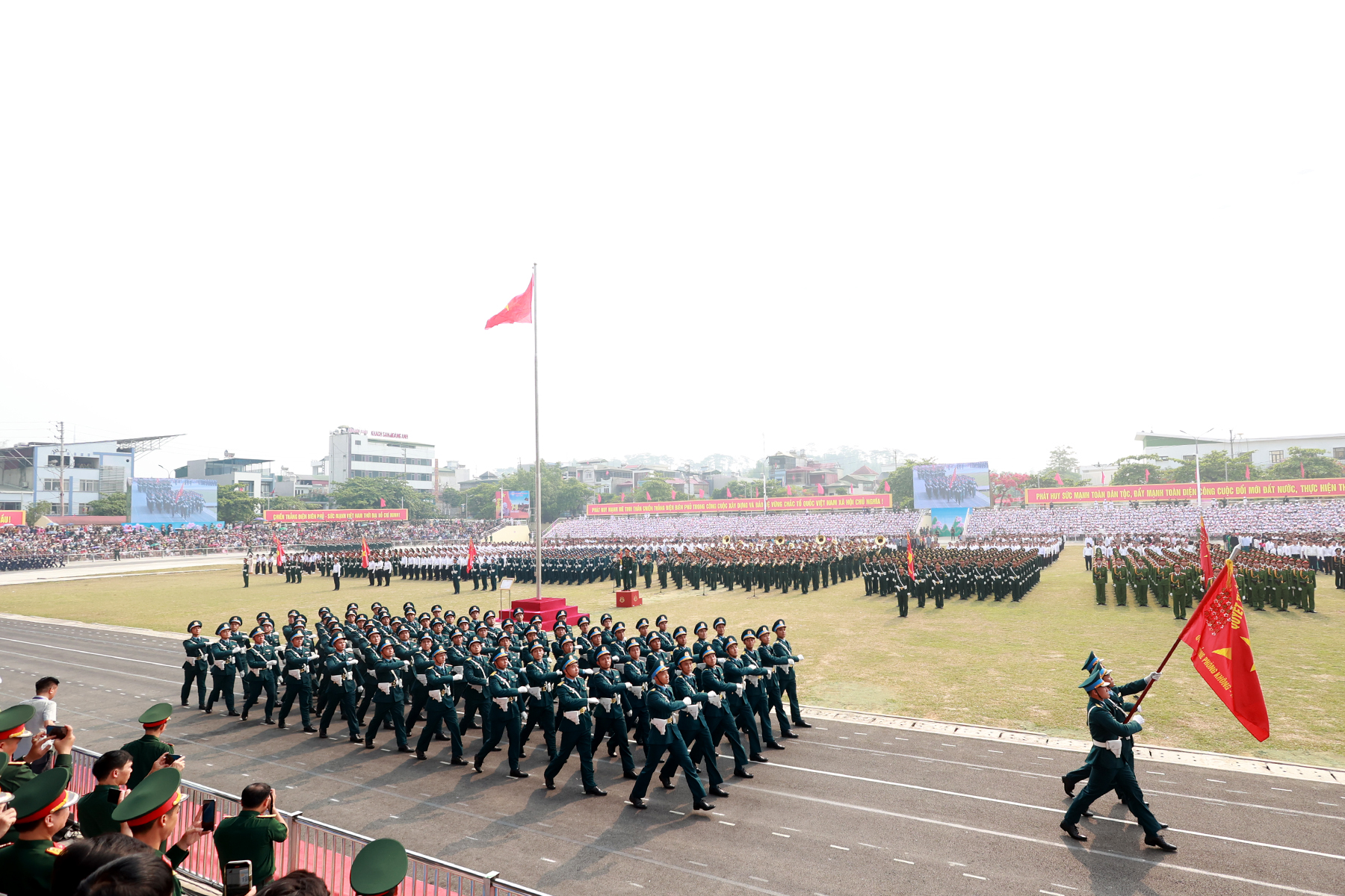Khu vực tổ chức sơ duyệt Lễ kỷ niệm, diễu binh, diễu hành kỷ niệm 70 năm chiến thắng Điện Biên Phủ