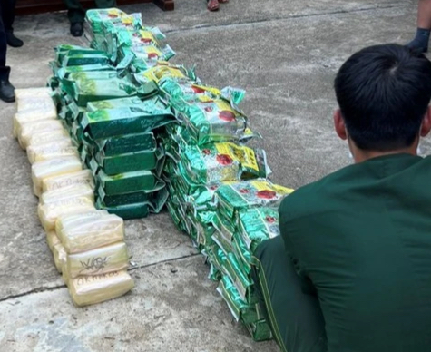 Bắt giữ 8 người Lào vận chuyển gần 200 kg ma túy qua cửa khẩu quốc tế- Ảnh 1.
