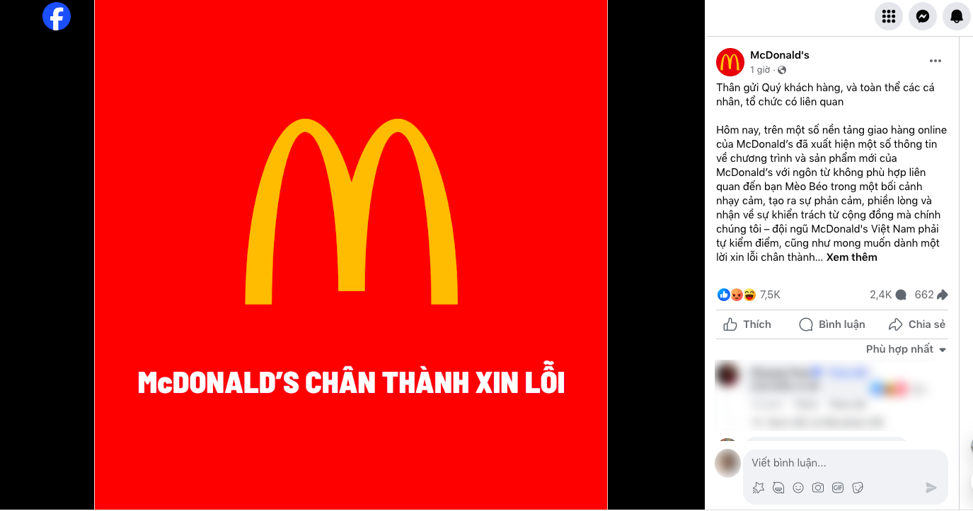 McDonald's Vietnam xin lỗi sau khi dùng chuyện Mèo Béo để quảng cáo | VOZ