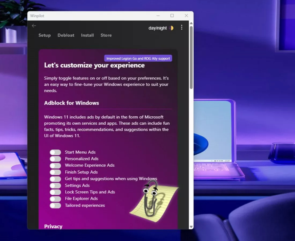 Winpilot sẽ giúp người dùng Windows 11 không còn bị quảng cáo làm phiền