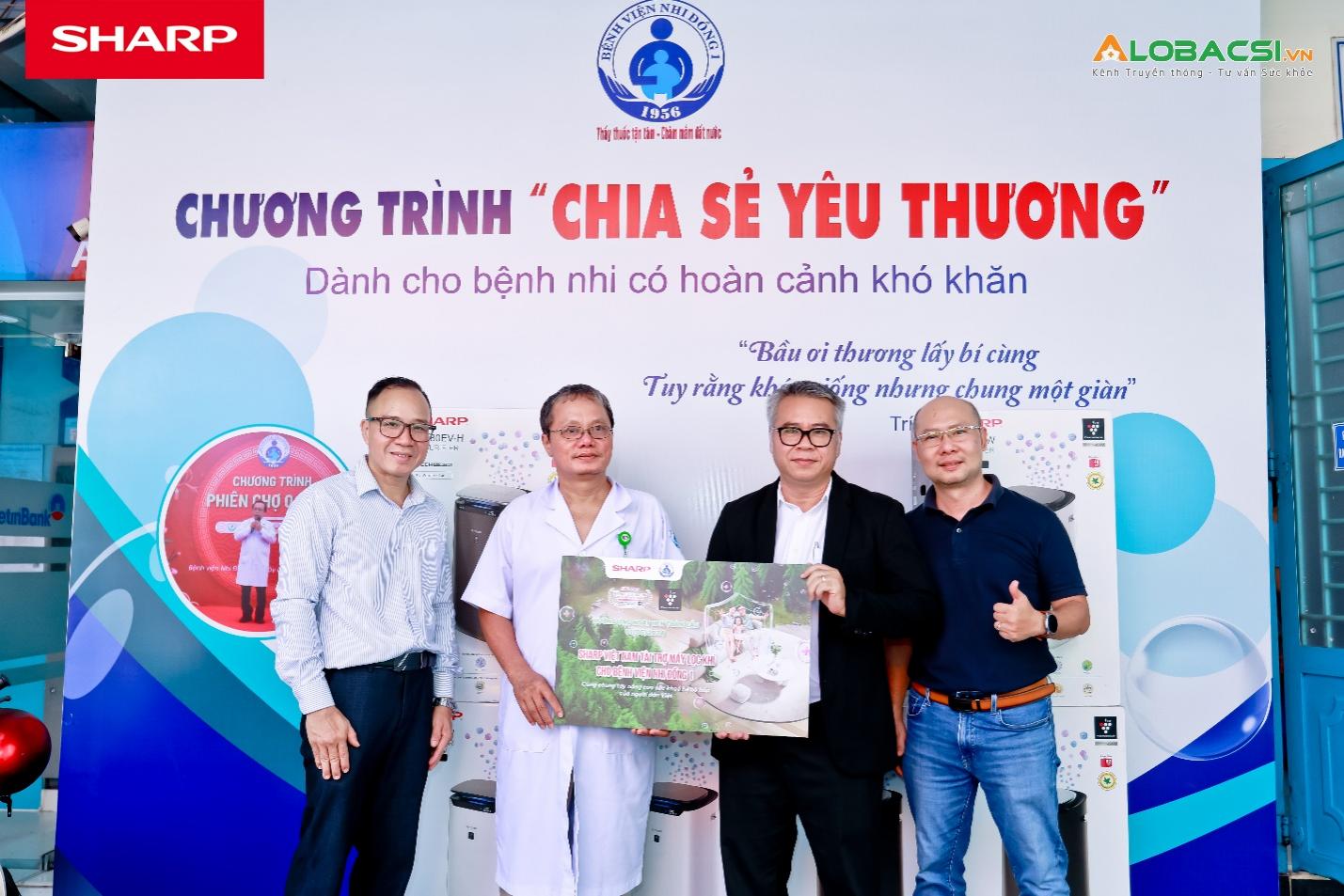Nhân Ngày hen toàn cầu, Sharp tặng máy lọc khí cho Bệnh viện Nhi Đồng 1- Ảnh 2. Nhân Ngày hen toàn cầu, Sharp tặng máy lọc khí cho Bệnh viện Nhi Đồng 1- Ảnh 2.