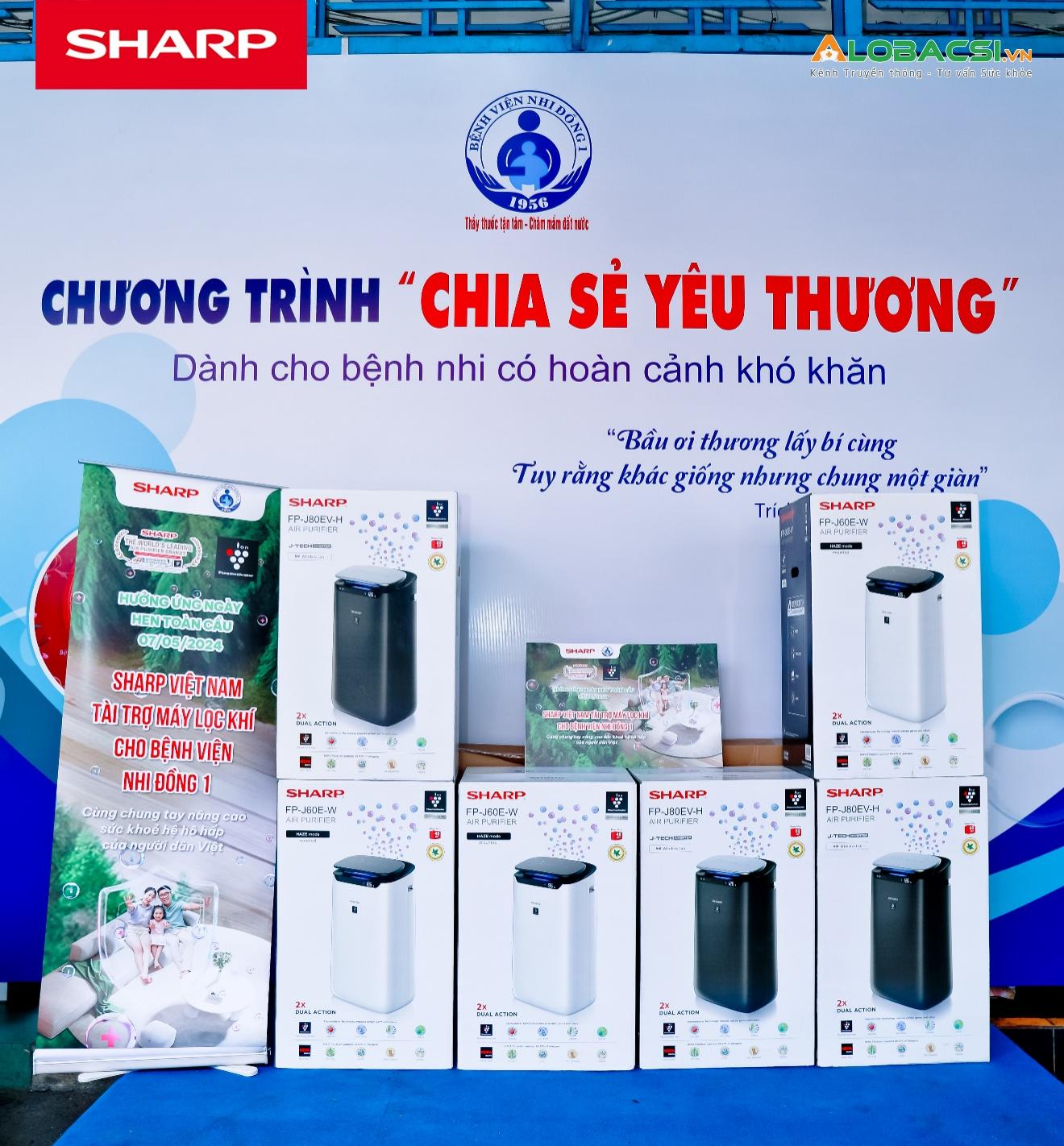 Nhân Ngày hen toàn cầu, Sharp tặng máy lọc khí cho Bệnh viện Nhi Đồng 1- Ảnh 3. Nhân Ngày hen toàn cầu, Sharp tặng máy lọc khí cho Bệnh viện Nhi Đồng 1- Ảnh 3.