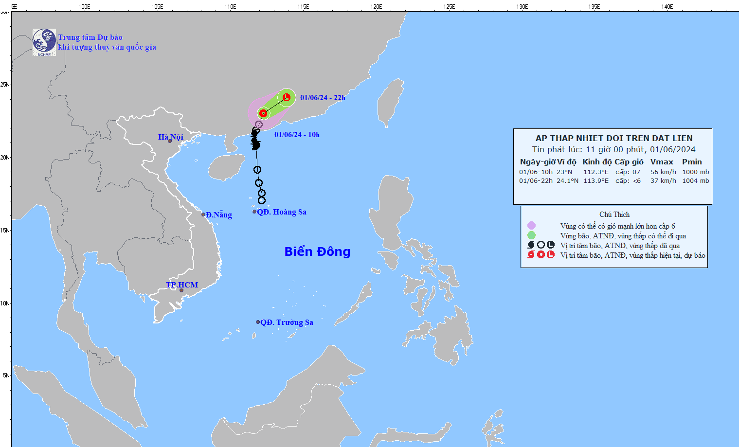 Bão số 1 đổ bộ Trung Quốc, Biển Đông vẫn có sóng cao 4 m- Ảnh 1.
