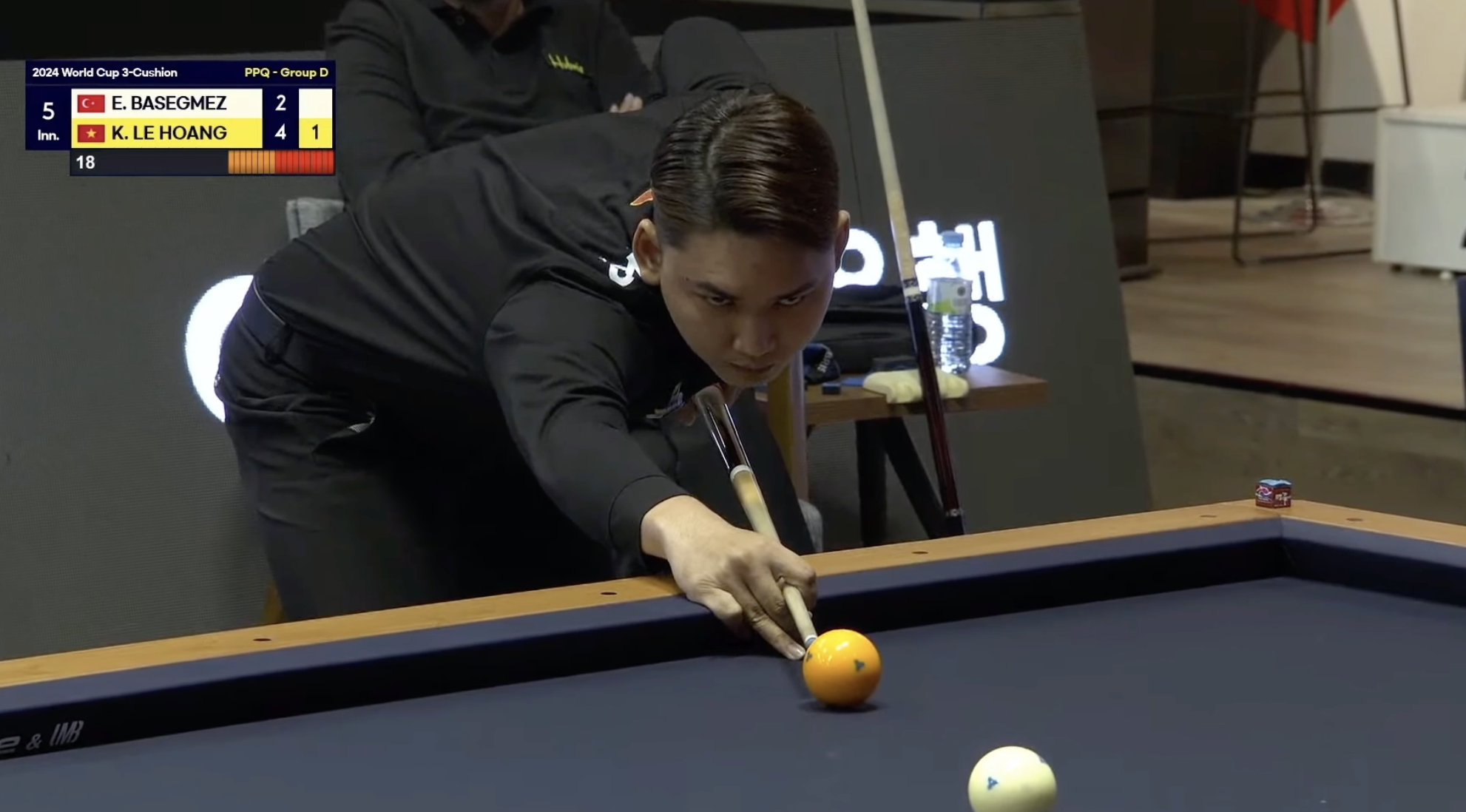 World Cup billiards: Thiên tài Caudron và 'học trò' Trần Quyết Chiến xuất thần vào vòng 3- Ảnh 2.