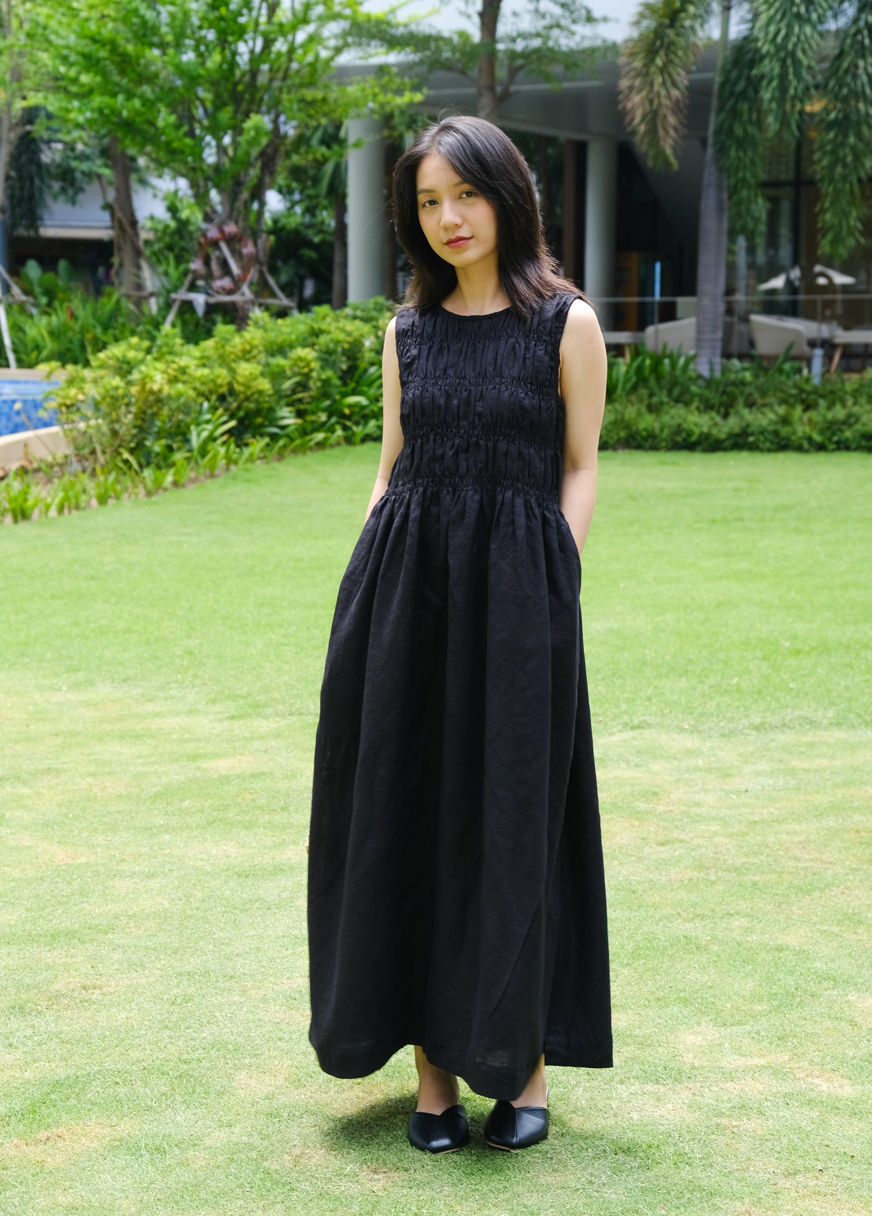 ללבוש פשתן זה פשוט, מגניב ויפה באופן מפתיע - תמונה 4. Mặc linen đơn giản lại mát và đẹp không ngờ- Ảnh 4.