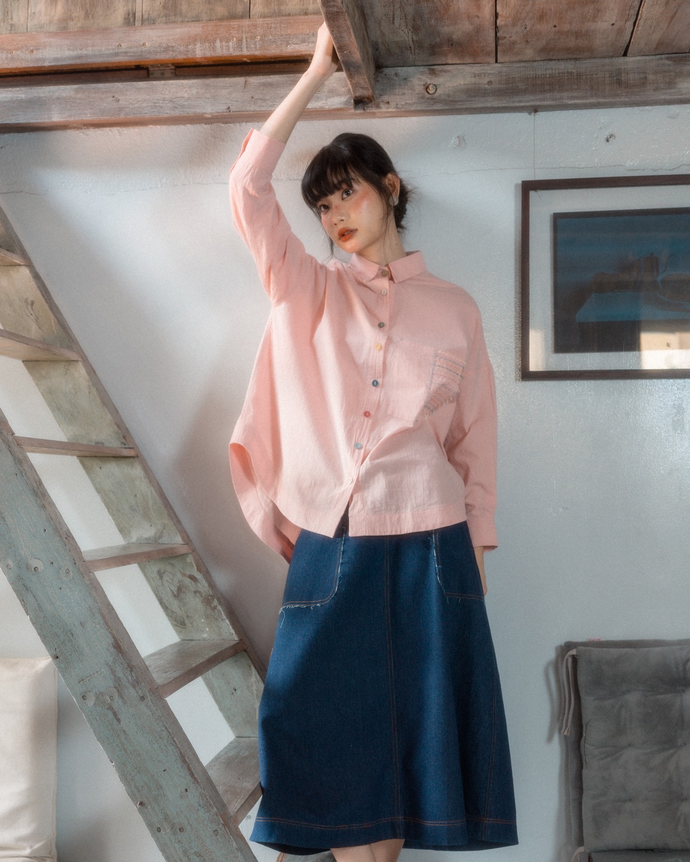 ללבוש פשתן זה פשוט, מגניב ויפה באופן מפתיע - תמונה 9. Mặc linen đơn giản lại mát và đẹp không ngờ- Ảnh 9.