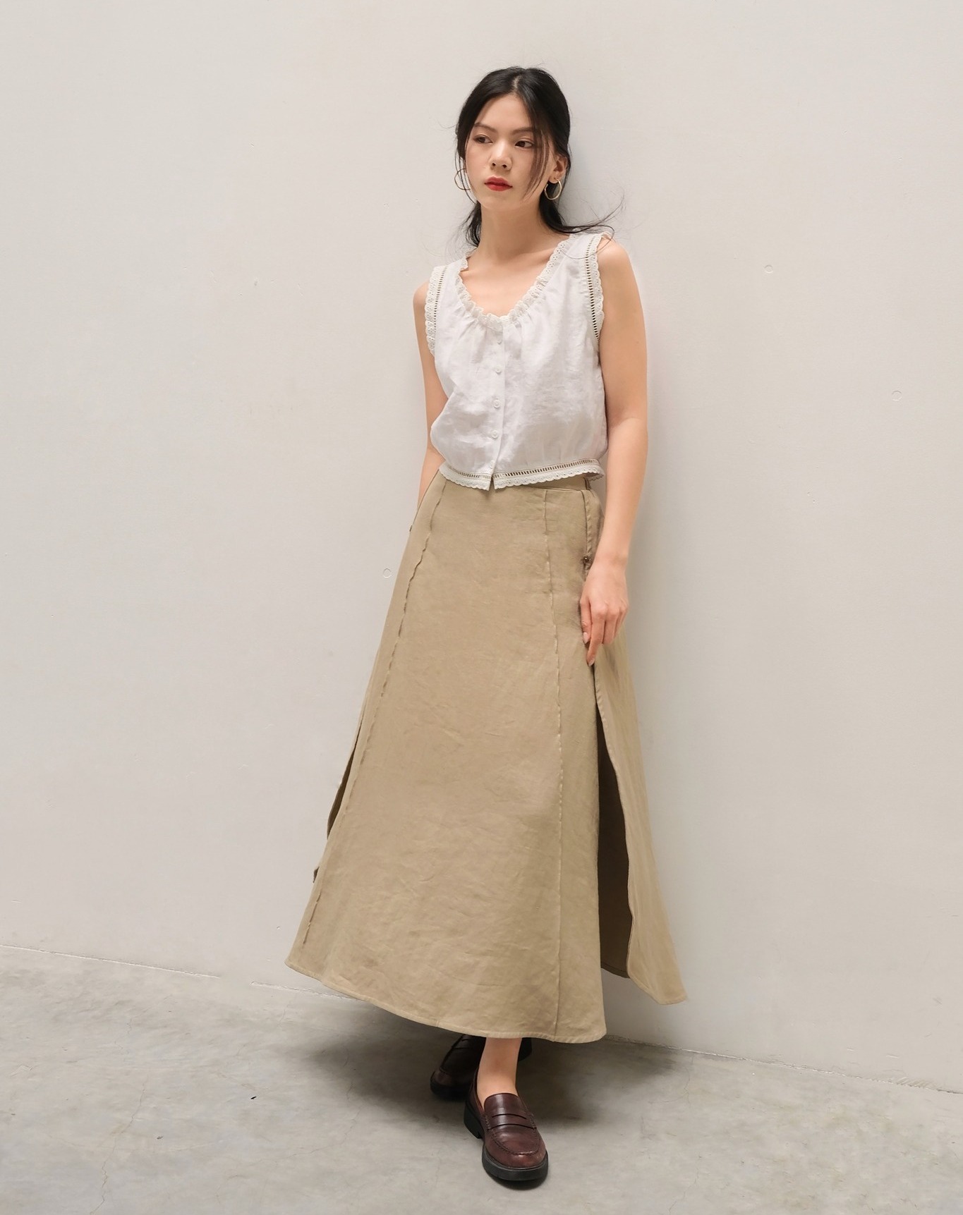 ללבוש פשתן זה פשוט, מגניב ויפה באופן מפתיע - תמונה 10. Mặc linen đơn giản lại mát và đẹp không ngờ- Ảnh 10.