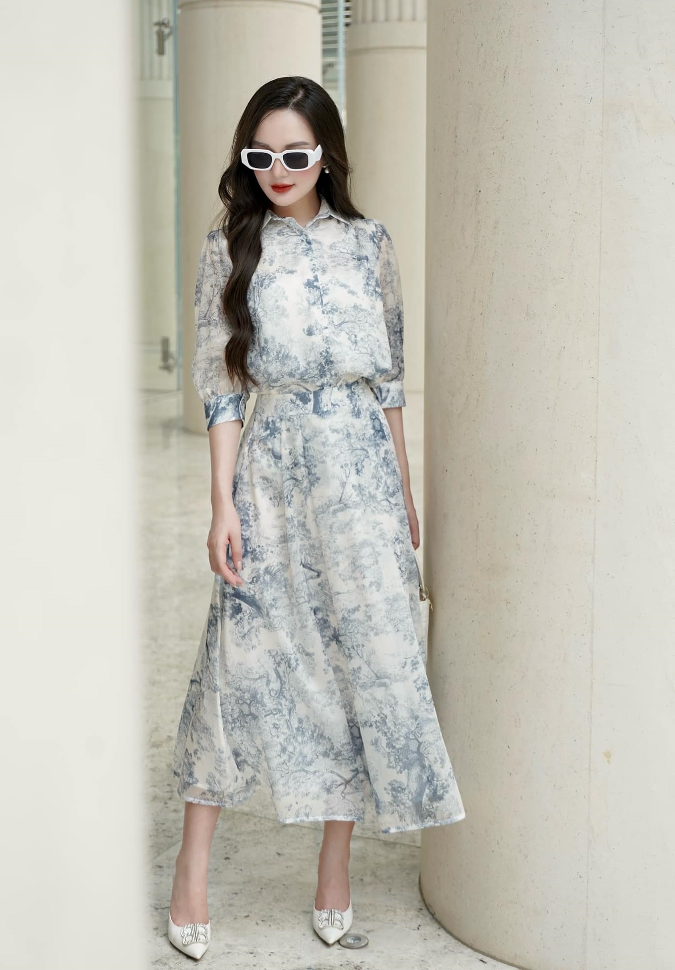 בד משי הוא חומר המשקף את הרעננות והנשיות של הקיץ - תמונה 3. Vải tơ là chất liệu phản ánh vẻ tươi mới và nữ tính của mùa hè- Ảnh 3.