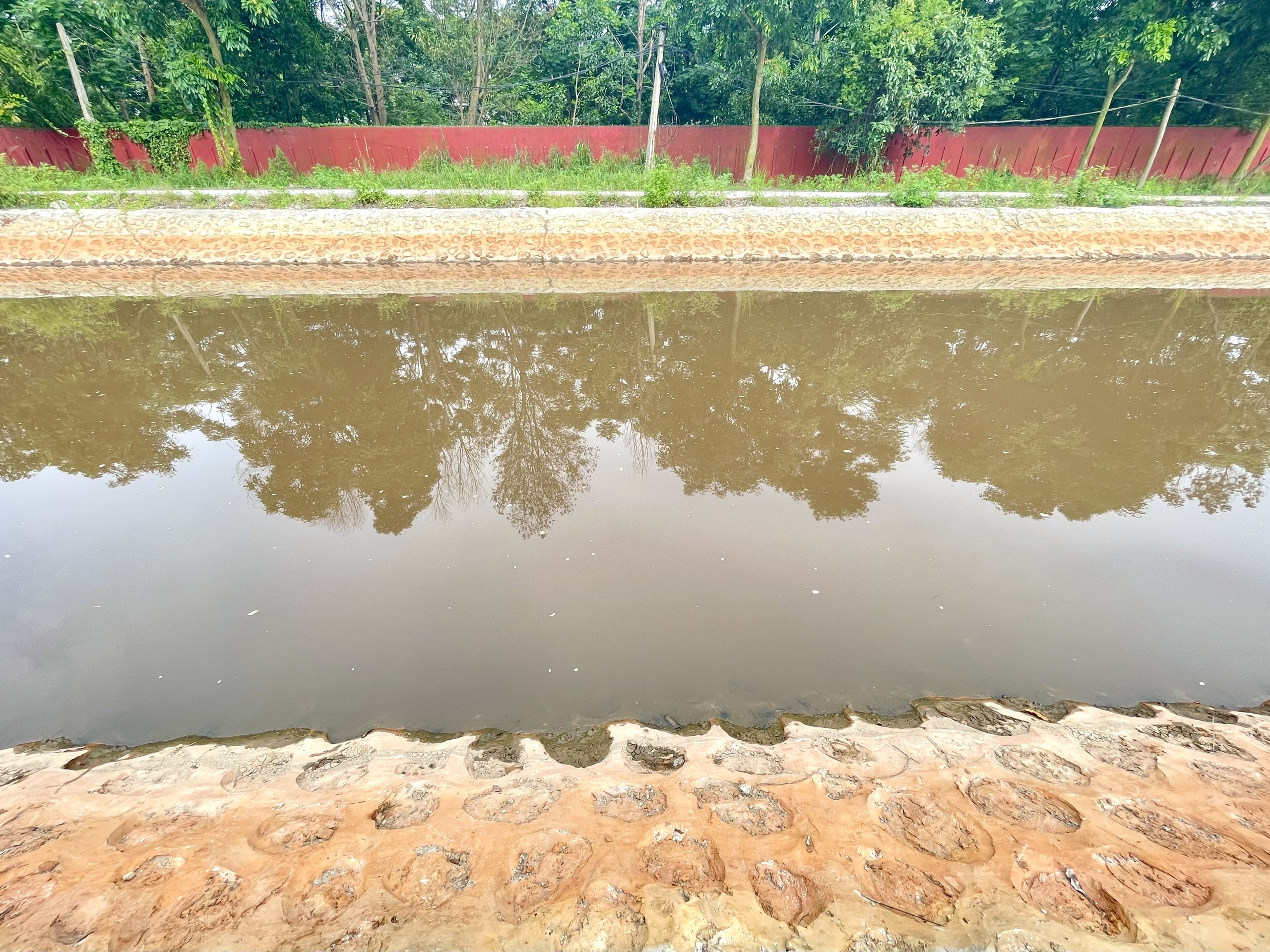 Nước thải khu công nghiệp nhuộm hồng con kênh đổ ra sông Bắc Hưng Hải- Ảnh 6.