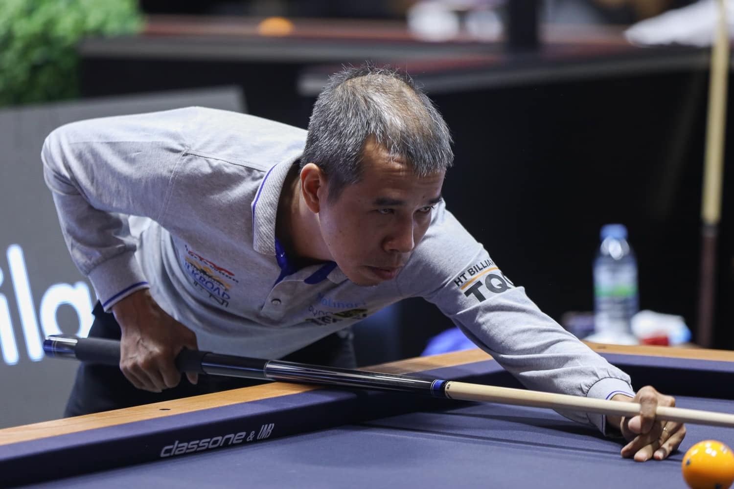 World Cup billiards: Trần Quyết Chiến thắng kịch tính, thẳng tiến vào tứ kết- Ảnh 1.