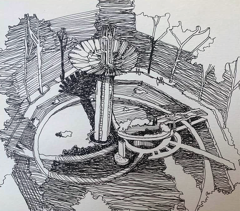 Góc ký họa: Hồ Con Rùa