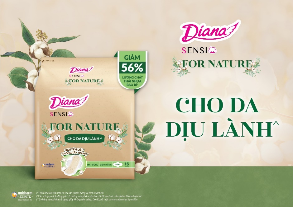 Diana Unicharm ra mắt Diana Sensi For Nature phiên bản giới hạn- Ảnh 1. Diana Unicharm ra mắt Diana Sensi For Nature phiên bản giới hạn- Ảnh 1.