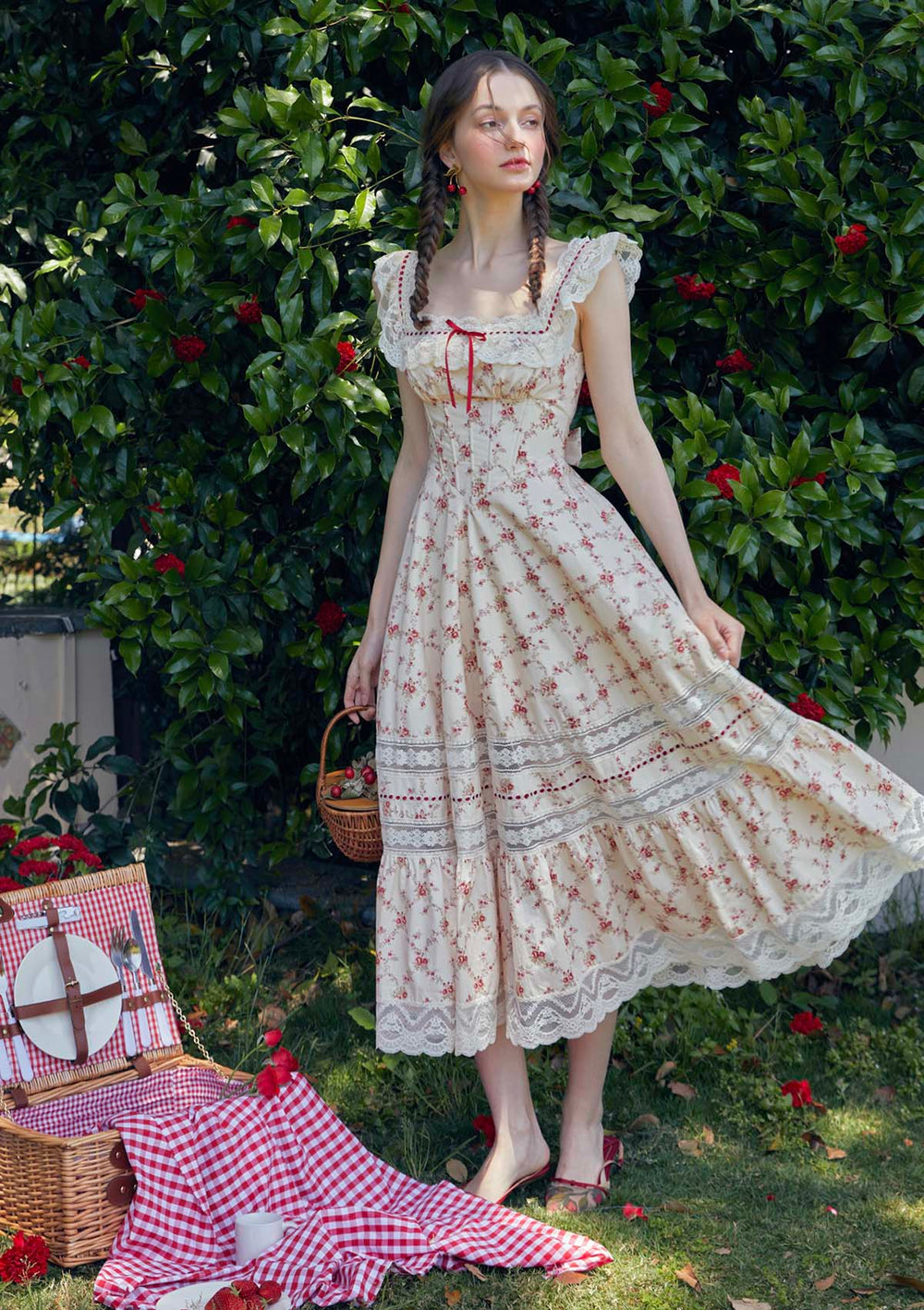 Χαθείτε σε έναν παραμυθένιο κόσμο με ρομαντικό στυλ Cottagecore - Φωτογραφία 8. Lạc vào thế giới cổ tích với phong cách Cottagecore đầy lãng mạn- Ảnh 8.