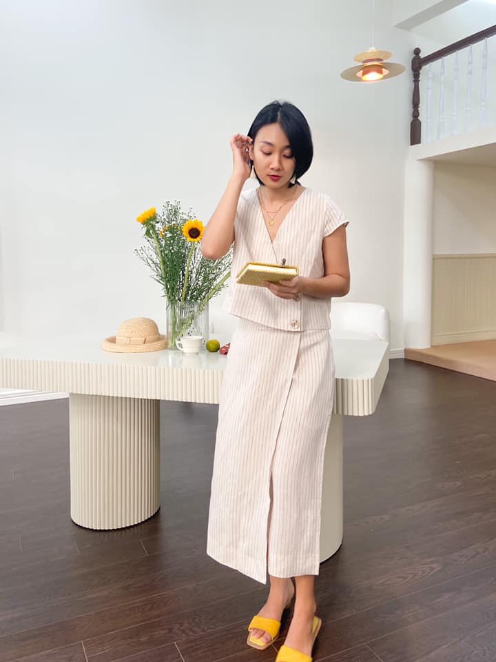 Trend linen musim panas tiada siapa yang mahu ketinggalan - Foto 11. Xu hướng linen mùa hè không ai muốn bỏ lỡ- Ảnh 11.