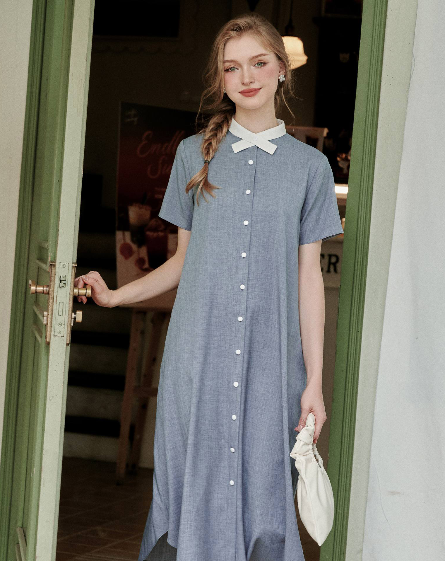 Vestido camisero, la prenda multiusos mágica sin la que no puede vivir - Foto 6. Váy sơ mi, món đồ đa năng kỳ diệu nàng không thể sống thiếu- Ảnh 6.