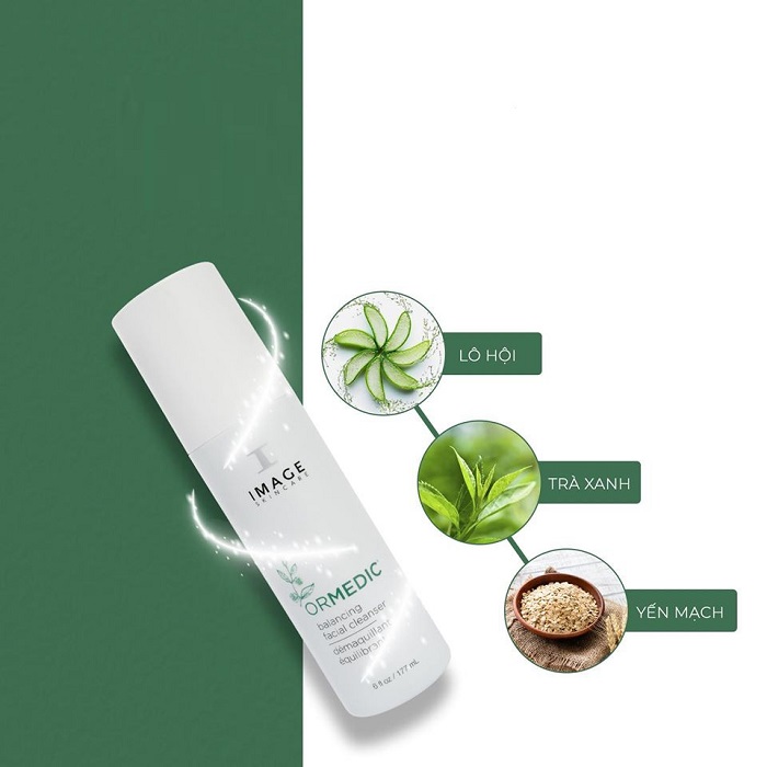 sữa rửa mặt cân bằng da Image Ormedic Balancing Facial Cleanser