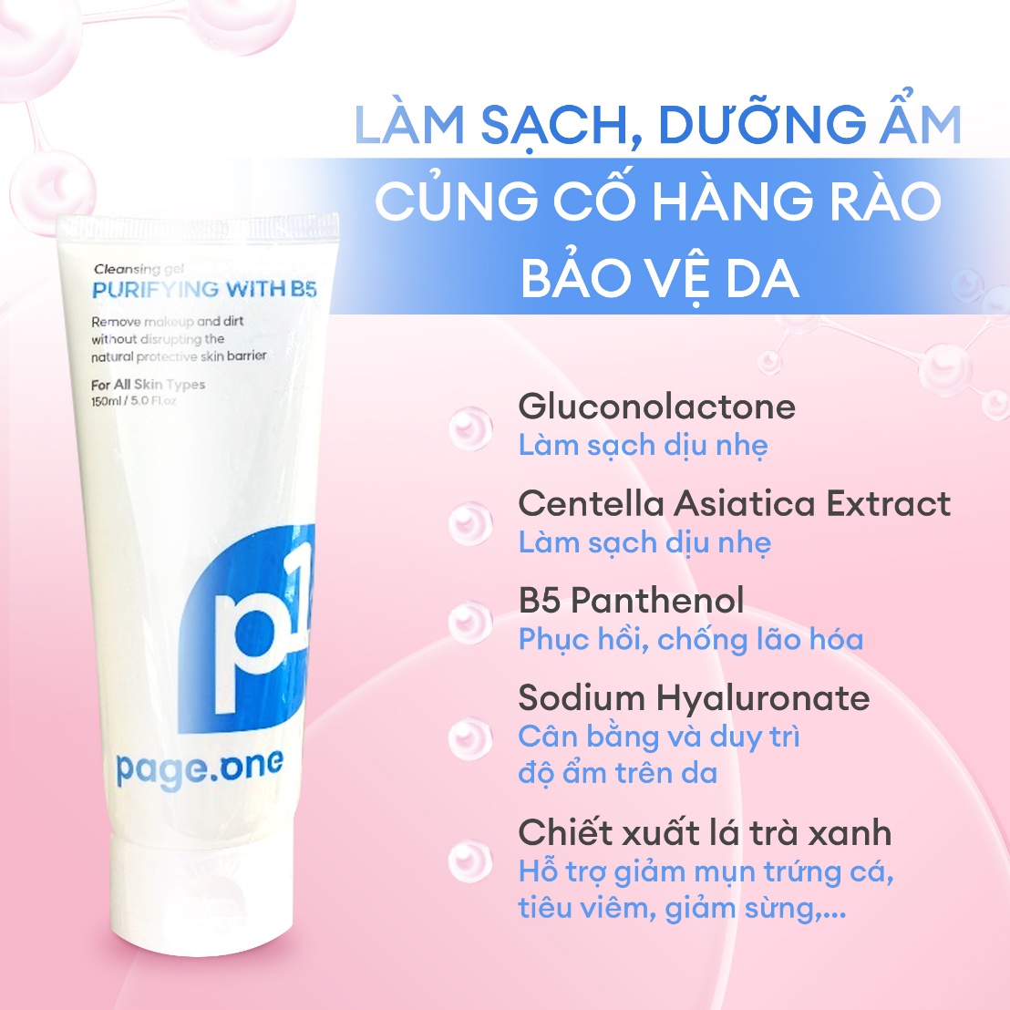 Review sữa rửa mặt Page One Cleansing Gel Purifying With B5 có sạch sâu không?- Ảnh 7.