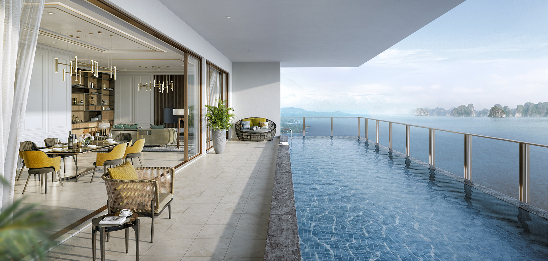Khu nghỉ dưỡng sở hữu tầm nhìn trực diện vịnh di sản. Ảnh: BIM Land Khu nghỉ dưỡng sở hữu tầm nhìn trực diện vịnh di sản. Ảnh: BIM Land