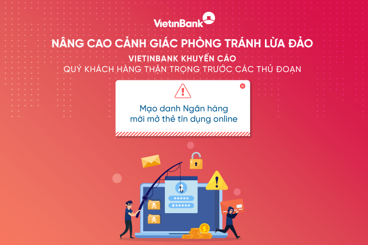Cảnh báo giả mạo cán bộ ngân hàng VietinBank nhằm chiếm đoạt tài sản khách hàng