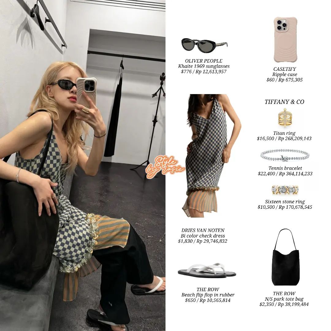 Rosé și-a ajustat constant rochia și a purtat ochelari de soare de la aeroport până la covorul roșu - Fotografia 10. Rosé chỉnh váy áo liên tục, đeo kính đen từ sân bay đến thảm đỏ- Ảnh 10.