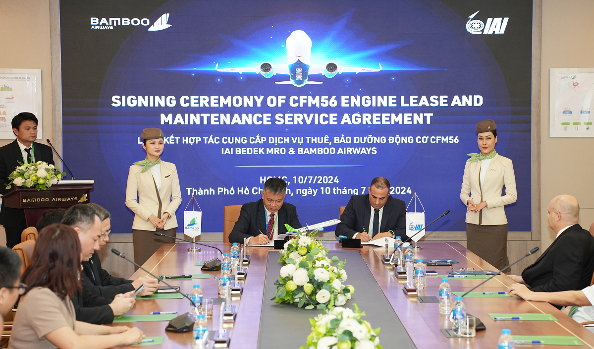Bamboo Airways ký hợp đồng bảo dưỡng máy bay trị giá 36 triệu USD - Ảnh 1. Bamboo Airways ký hợp đồng bảo dưỡng máy bay trị giá 36 triệu USD - Ảnh 1.