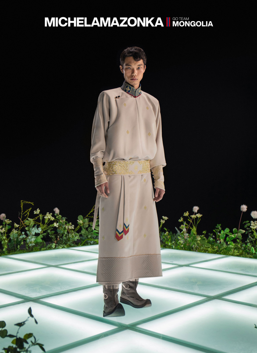 Odlišný a vynikající, mongolský týmový dres „dominuje“ olympijským hrám v Paříži v roce 2024 – Foto 3. Khác biệt, xuất sắc, đồng phục đội tuyển Mông Cổ 'chiếm sóng' Thế vận hội Paris 2024- Ảnh 3.