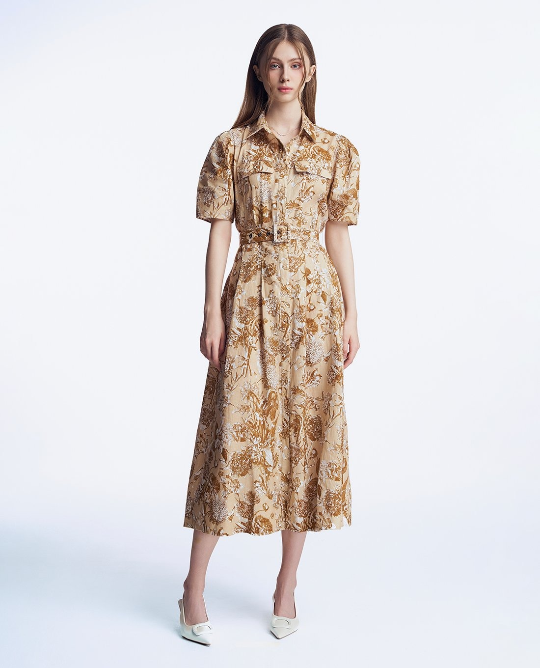 Forvandle deg til en elegant dame med en skjortekjole - Bilde 4. Hóa thân thành quý cô thanh lịch với đầm sơ mi- Ảnh 4.