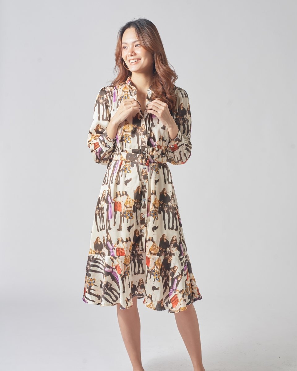 Forvandle deg til en elegant dame med en skjortekjole - Bilde 6. Hóa thân thành quý cô thanh lịch với đầm sơ mi- Ảnh 6.