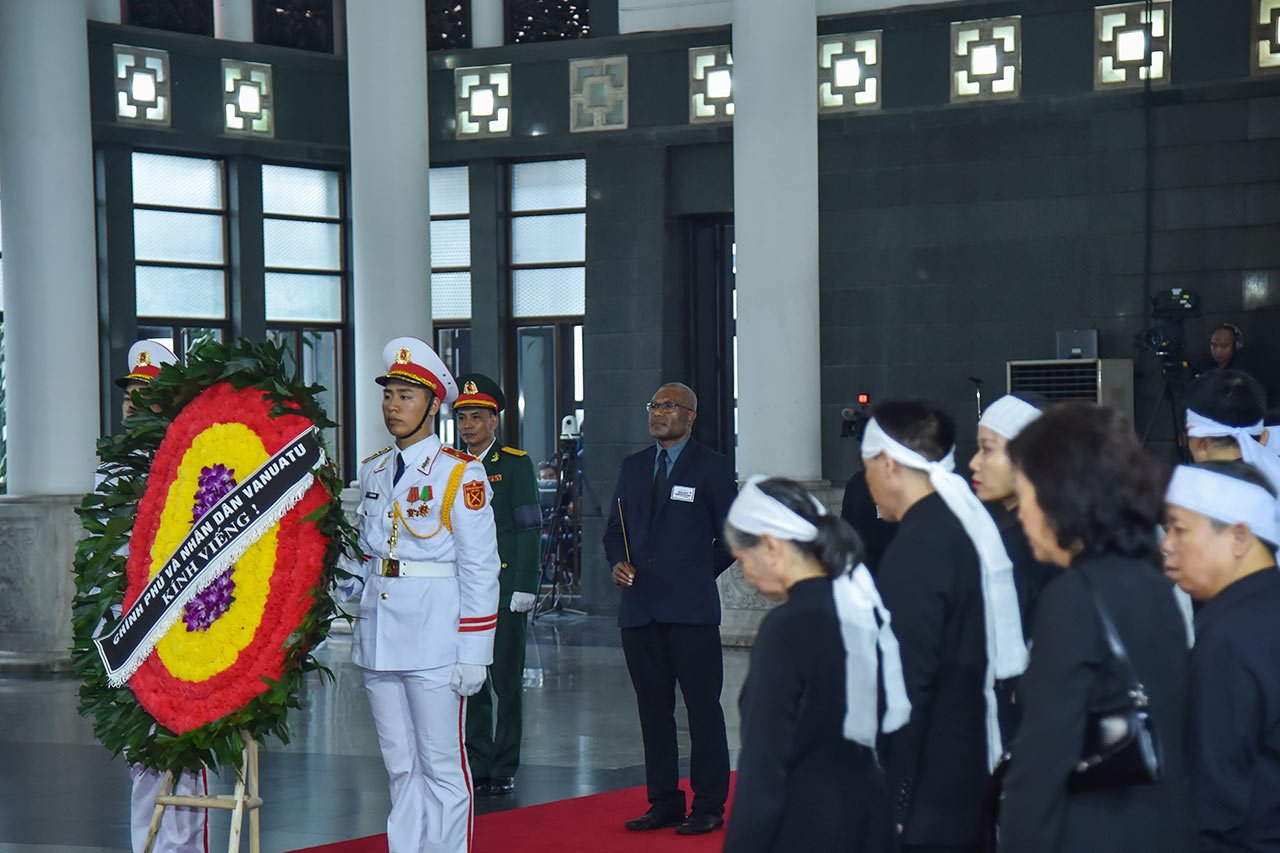 Lãnh đạo các quốc gia, các đoàn quốc tế đến viếng Tổng Bí thư Nguyễn Phú Trọng- Ảnh 22.