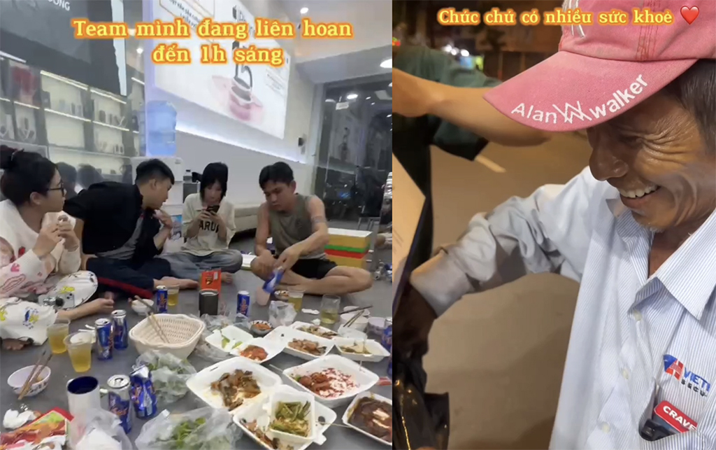 Ấm áp nụ cười người lượm ve chai lúc 1 giờ sáng- Ảnh 1. Ấm áp nụ cười người lượm ve chai lúc 1 giờ sáng- Ảnh 1.