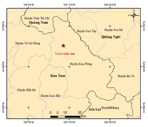 Kỷ lục động đất ở Kon Tum: 46 trận trong 2 ngày- Ảnh 1.