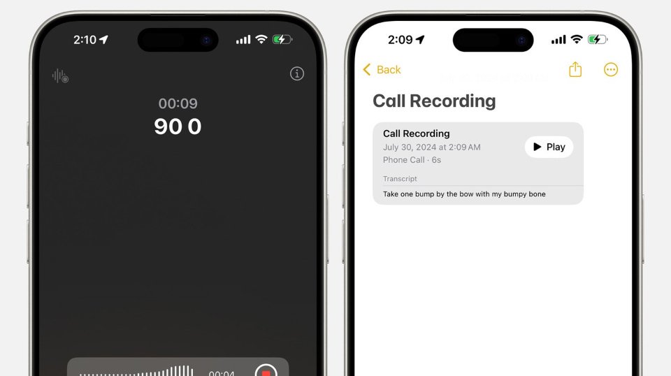 Trải nghiệm sớm tính năng ghi âm cuộc gọi trên iOS 18- Ảnh 3. Trải nghiệm sớm tính năng ghi âm cuộc gọi trên iOS 18- Ảnh 3.