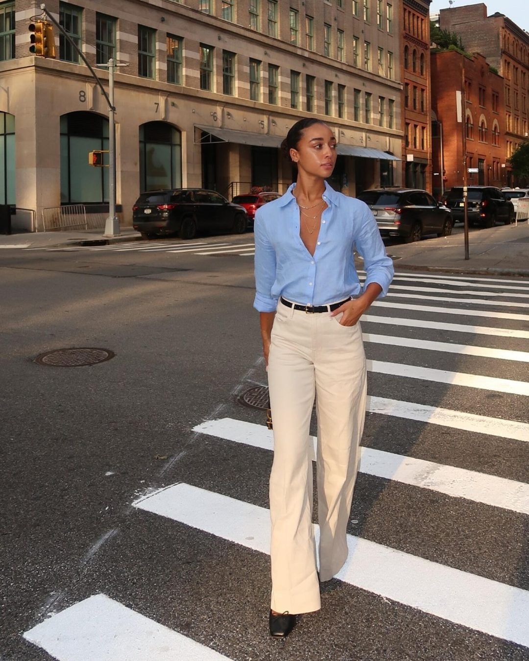 Habillez-vous pour la journée avec du lin - Photo 6. Mặc đẹp xuống phố với linen- Ảnh 6.