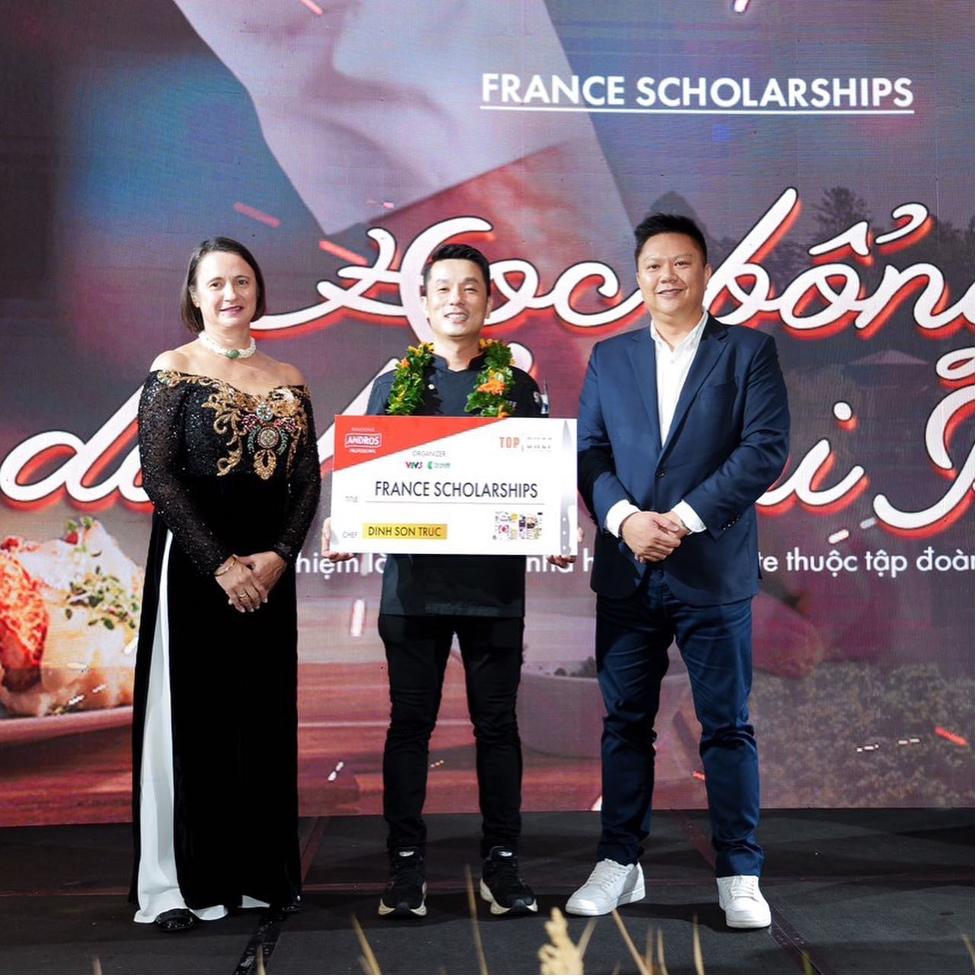 Andros Profressional Vietnam tài trợ học bổng tại Pháp cho quán quân Top Chef Vietnam- Ảnh 1. Andros Profressional Vietnam tài trợ học bổng tại Pháp cho quán quân Top Chef Vietnam- Ảnh 1.