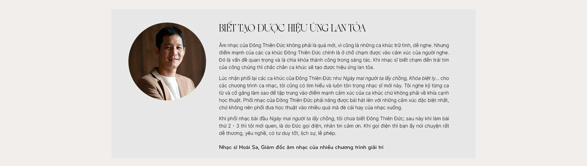 Nhạc sĩ Đông Thiên Đức và những ca khúc chạm tim người nghe- Ảnh 10.