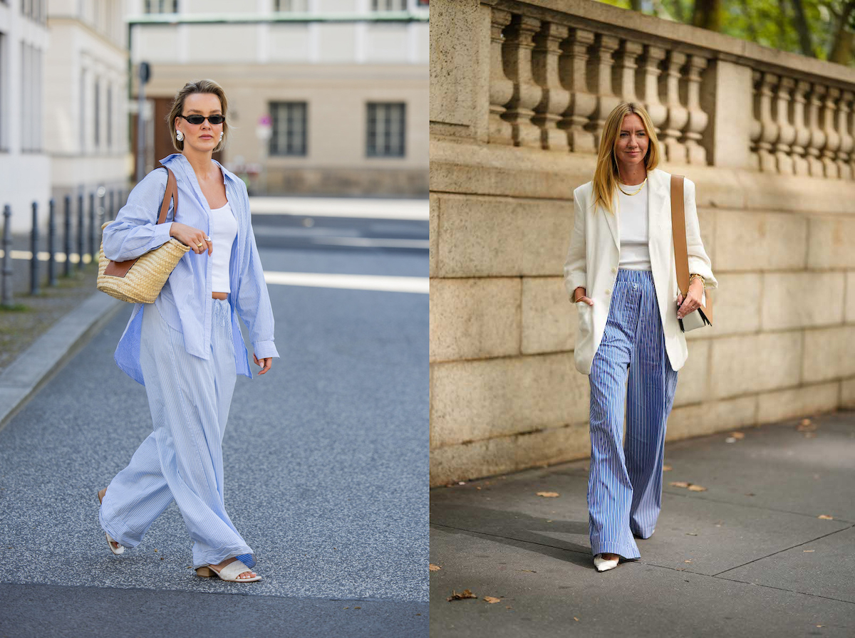 شلوار راه راه از لباسهای ضروری برای لذت بردن از روزهای سرد اوایل پاییز است - عکس ۱. Quần sọc là món đồ cần có để tận hưởng những ngày chớm thu se lạnh- Ảnh 1.