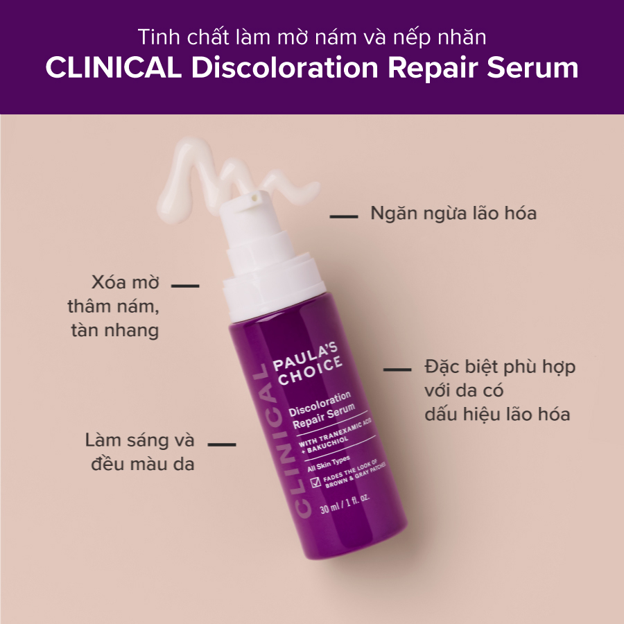 Tinh chất làm mờ thâm nám Clinical Discoloration Repair Serum - Paula's  Choice Việt Nam