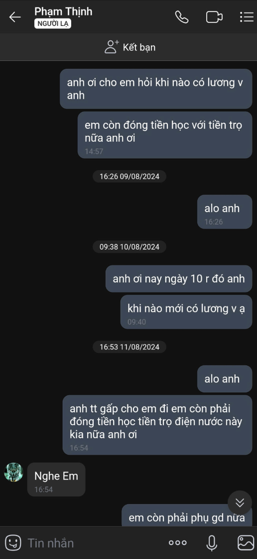 Nhiều sinh viên đi làm thêm bán cà phê ở TP.HCM miệt mài đòi lương: 'Tụi em mượn tiền để sống'- Ảnh 10. Nhiều sinh viên đi làm thêm bán cà phê ở TP.HCM miệt mài đòi lương: 'Tụi em mượn tiền để sống'- Ảnh 10.