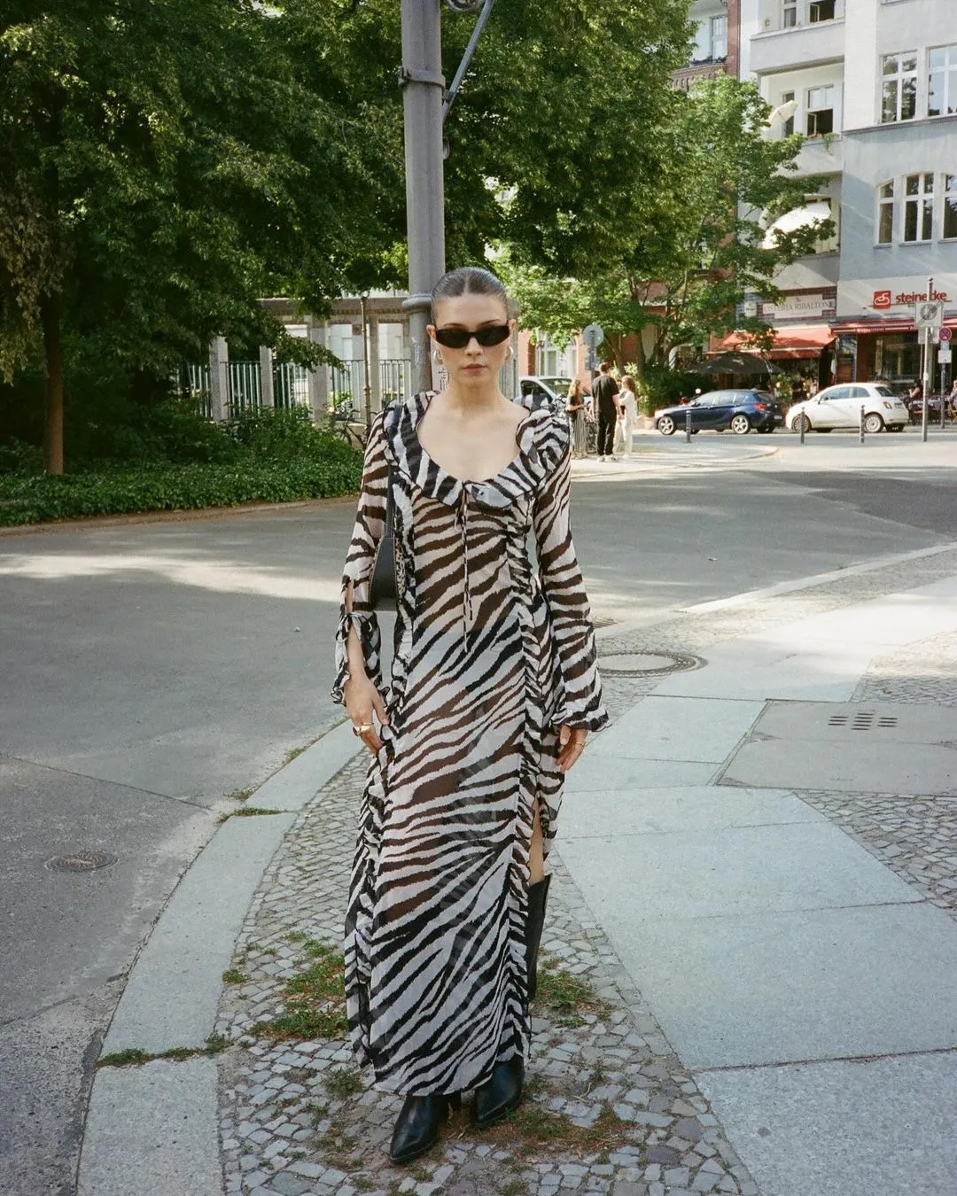 Το μοτίβο ζέβρας επιστρέφει και «ανατρέπει» το μοτίβο λεοπάρ - Φωτογραφία 1. Họa tiết ngựa vằn quay trở lại và 'lật đổ' họa tiết da báo- Ảnh 1.