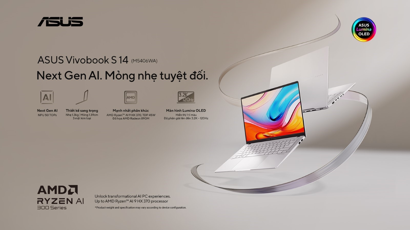 Laptop AI Vivobook S 14 - Cỗ máy mạnh mẽ trong một thân máy siêu mỏng nhẹ- Ảnh 4.